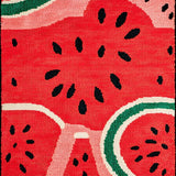 Ultra Soft Area Rug, Non Slip, Stain Resistant, Washable Area Rugs for Living Room, Bedroom, Playful Tropical Fruit Aesthetic(Red)
