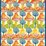 Ultra Soft Area Rug, Non Slip, Stain Resistant, Washable Area Rugs for Living Room, Bedroom, Artistic Retro Nature Pattern(Orange)