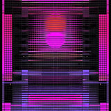 Ultra Soft Area Rug, Non Slip, Stain Resistant, Washable Area Rugs for Living Room, Bedroom, Dynamic Geometric Pixel Motif(Purple)