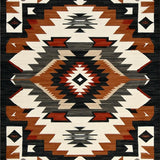 Ultra Soft Area Rug, Non Slip, Stain Resistant, Washable Area Rugs for Living Room, Bedroom, Contemporary Native American Aesthetic(Beige)