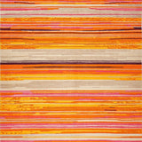 Ultra Soft Area Rug, Non Slip, Stain Resistant, Washable Area Rugs for Living Room, Bedroom, Chic Minimalist Tapestry Vibe(Orange)