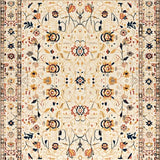 Ultra Soft Area Rug, Non Slip, Stain Resistant, Washable Area Rugs for Living Room, Bedroom, Abstract Floral Area(Beige)