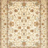 Ultra Soft Area Rug, Non Slip, Stain Resistant, Washable Area Rugs for Living Room, Bedroom, Chic Area with Abstract Animal and Elegant Floral Accents(Beige)