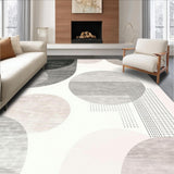 Ultra Soft Area Rug, Non Slip, Stain Resistant, Washable Area Rugs for Living Room, Bedroom, Round Donut Bathroom Mat(Gray)