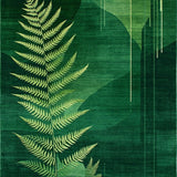 Ultra Soft Area Rug, Non Slip, Stain Resistant, Washable Area Rugs for Living Room, Bedroom, Chic Abstract Earthy Tones(Green)