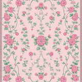 Ultra Soft Area Rug, Non Slip, Stain Resistant, Washable Area Rugs for Living Room, Bedroom, Delicate Vintage Blossom Arrangement(Pink)