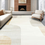 Ultra Soft Area Rug, Non Slip, Stain Resistant, Washable Area Rugs for Living Room, Bedroom, Distressed Beige Runner Modern Abstract Floor(Beige)