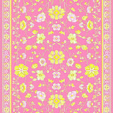Ultra Soft Area Rug, Non Slip, Stain Resistant, Washable Area Rugs for Living Room, Bedroom, Vibrant Educational Playful Palette(Pink)
