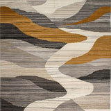 Ultra Soft Area Rug, Non Slip, Stain Resistant, Washable Area Rugs for Living Room, Bedroom, Elegant Warm Palette Textured Design(Gray)