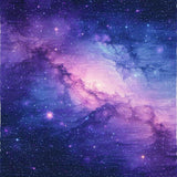 Ultra Soft Area Rug, Non Slip, Stain Resistant, Washable Area Rugs for Living Room, Bedroom, Striking Starfield Visual Experience(Purple)