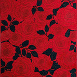 Ultra Soft Area Rug, Non Slip, Stain Resistant, Washable Area Rugs for Living Room, Bedroom, Bold Modern Botanical Print(Red)