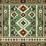Vibrant Cultural Tiled Aesthetic(Green)