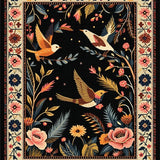 Eclectic Floral Jungle Aesthetic(Black)
