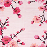 Ultra Soft Area Rug, Non Slip, Stain Resistant, Washable Area Rugs for Living Room, Bedroom, Whimsical Floral Abstract Design(Pink)