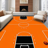 Ultra Soft Area Rug, Non Slip, Stain Resistant, Washable Area Rugs for Living Room, Bedroom, Striking Orange Sports Visual Appeal(Orange)