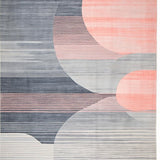 Ultra Soft Area Rug, Non Slip, Stain Resistant, Washable Area Rugs for Living Room, Bedroom, Chic Abstract Watercolor Aesthetic(Gray)