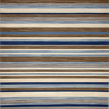 Ultra Soft Area Rug, Non Slip, Stain Resistant, Washable Area Rugs for Living Room, Bedroom, Eclectic Multi-Hued Striped Aesthetic(Brown)