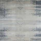 Ultra Soft Area Rug, Non Slip, Stain Resistant, Washable Area Rugs for Living Room, Bedroom, Abstract Slate Geometric Fusion(Gray)