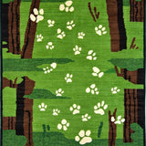 Charming Woodland Footprint Aesthetic(Green)