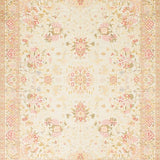 Ultra Soft Area Rug, Non Slip, Stain Resistant, Washable Area Rugs for Living Room, Bedroom, Unique Floral Boho Area in Beige for Entryways(Ivory)
