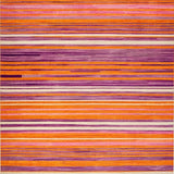 Ultra Soft Area Rug, Non Slip, Stain Resistant, Washable Area Rugs for Living Room, Bedroom, Playful Natural Fiber Aesthetic(Orange)