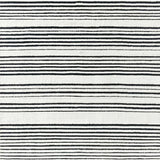 Ultra Soft Area Rug, Non Slip, Stain Resistant, Washable Area Rugs for Living Room, Bedroom, Minimalist Black and White Stripe Rug Highlighting Bold Linear Contrast(Black)