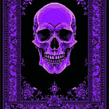 Ultra Soft Area Rug, Non Slip, Stain Resistant, Washable Area Rugs for Living Room, Bedroom, Eerie Black and White Contrast(Purple)