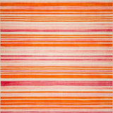Ultra Soft Area Rug, Non Slip, Stain Resistant, Washable Area Rugs for Living Room, Bedroom, Dynamic Abstract Design with Flair(Orange)