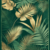 Exotic Leafy Symmetrical Design(Green)