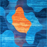 Lively Multi Hued Textured(Blue)