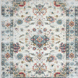 Ultra Soft Area Rug, Non Slip, Stain Resistant, Washable Area Rugs for Living Room, Bedroom, Rustic Neutral Tiled Pattern(Beige)