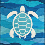 Coastal Artistic Sea Turtle Design(Blue)
