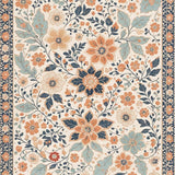 Navy Blue Orange Dining Room Boho(Beige)