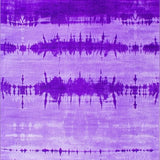 Ultra Soft Area Rug, Non Slip, Stain Resistant, Washable Area Rugs for Living Room, Bedroom, Unique Contemporary Tie-Dye Flair(Purple)