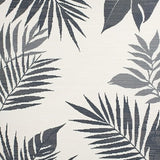 Ultra Soft Area Rug, Non Slip, Stain Resistant, Washable Area Rugs for Living Room, Bedroom, Chic Tropical Leaf Aesthetic(Gray)