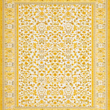 Ultra Soft Area Rug, Non Slip, Stain Resistant, Washable Area Rugs for Living Room, Bedroom, Timeless Vintage Tiled Composition(Yellow)