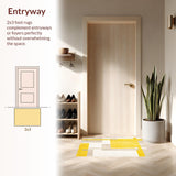 Sunrise Haze Collection Mellow Yellow & Sandstone Abstract(Yellow)