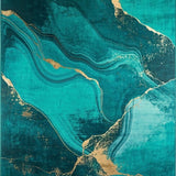 Glistening Gold Crack Artistry(Blue)