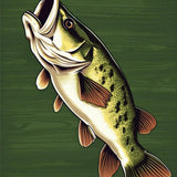 Ultra Soft Area Rug, Non Slip, Stain Resistant, Washable Area Rugs for Living Room, Bedroom, Whimsical Outdoor Fishing Theme Décor(Green)