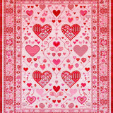 Elegant Festive Heart Arrangement(Red)