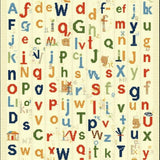 Ultra Soft Area Rug, Non Slip, Stain Resistant, Washable Area Rugs for Living Room, Bedroom, Rustic Warm Alphabet Graphics(Red)
