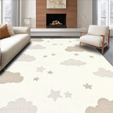 Elegant White Plush Decor Accent(Beige)