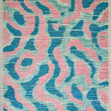 Ultra Soft Area Rug, Non Slip, Stain Resistant, Washable Area Rugs for Living Room, Bedroom, Abstract Animal-Inspired Design(Blue)