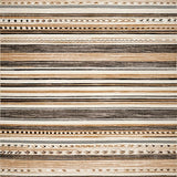 Vintage Boho Stripe Area(Brown)