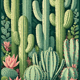 Elegant Pastel Leaf Motif(Green)