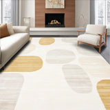 Beige and White Geometric Spotted(Beige)