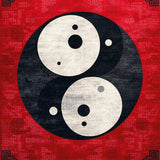 Ultra Soft Area Rug, Non Slip, Stain Resistant, Washable Area Rugs for Living Room, Bedroom, Yin Yang Circular Meditation Space Washable Rug(Red)