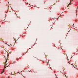 Ultra Soft Area Rug, Non Slip, Stain Resistant, Washable Area Rugs for Living Room, Bedroom, Serene Minimalist Cherry Blossom Style(Pink)