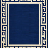 Geometric Modern Border Elegance(Blue)