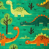 Dynamic Nature Inspired Dino Motif(Green)